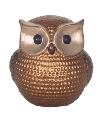 Figura decorativa de búho en resina, ideal para decoración de hogar, regalo original y estilo moderno