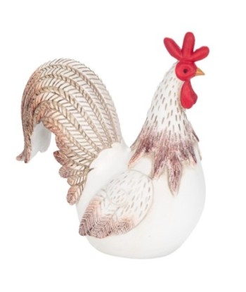 Figura de Gallina Rústica de Resina para Decoración de Hogar, Accesorio de Estilo Campestre, 21 cm, Ideal para