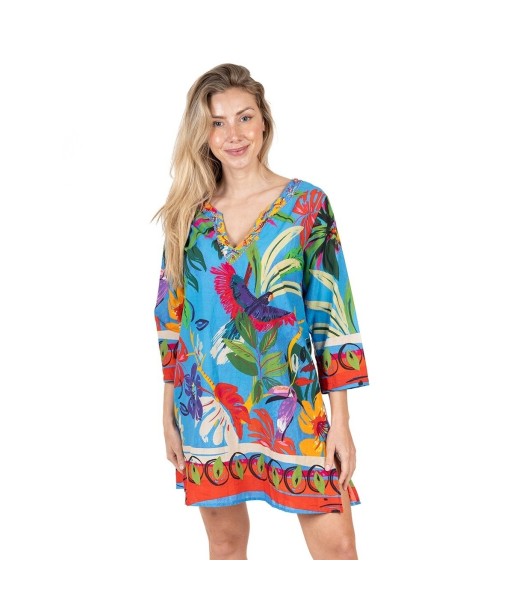 Isla Bonita Moda By SIGRIS - Kurta de Algodón 100% para Mujer - Estilo Elegante y Cómodo