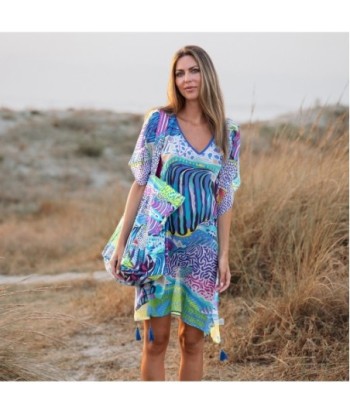 Isla Bonita Moda By SIGRIS - Poncho de Algodón 100% para Mujer