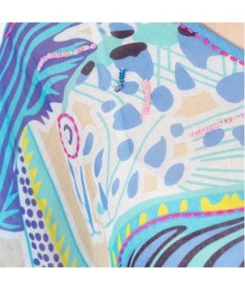 Isla Bonita Moda By SIGRIS - Poncho de Algodón 100% para Mujer