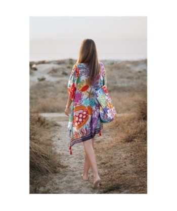 Isla Bonita Moda By SIGRIS - Poncho de Algodón 100% para Mujer