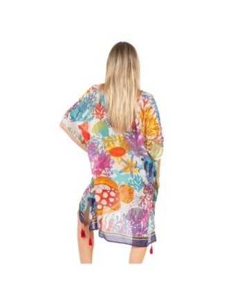 Isla Bonita Moda By SIGRIS - Poncho de Algodón 100% para Mujer