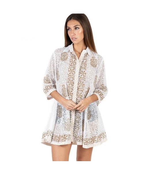 Isla Bonita Moda By SIGRIS - Camisa de Algodón 100% para Mujer, Estilo Ibiza Glam