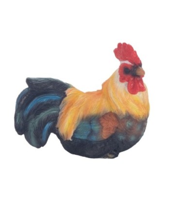 Figura de Gallo Rústica de Resina para Decoración de Hogar, Accesorio de Estilo Campestre, Regalo Original