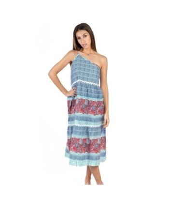 Isla Bonita Moda By SIGRIS - Vestido Largo Midi de Moda Mujer