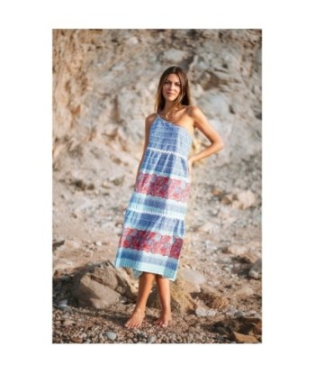 Isla Bonita Moda By SIGRIS - Vestido Largo Midi de Moda Mujer