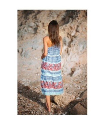 Isla Bonita Moda By SIGRIS - Vestido Largo Midi de Moda Mujer
