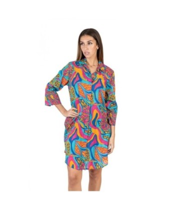 Isla Bonita Moda By SIGRIS - Camisa de Algodón 100% para Mujer, Manga Larga, Estilo Elegante y Versátil