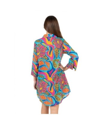 Isla Bonita Moda By SIGRIS - Camisa de Algodón 100% para Mujer, Manga Larga, Estilo Elegante y Versátil
