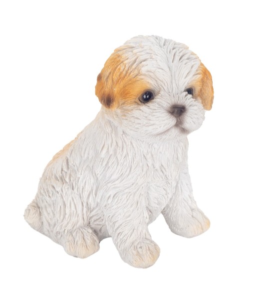 Figura decorativa de perro en resina, ideal para amantes de los animales y decoración bohemia, 8.5 cm