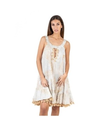 Isla Bonita Moda By SIGRIS - Vestido Corto de Moda Mujer para Todas las Ocasiones