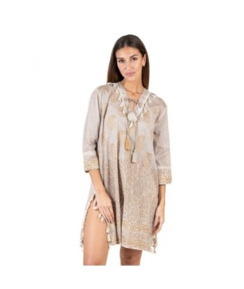 Isla Bonita Moda By SIGRIS - Vestido Corto de Moda Mujer para Todas las Ocasiones
