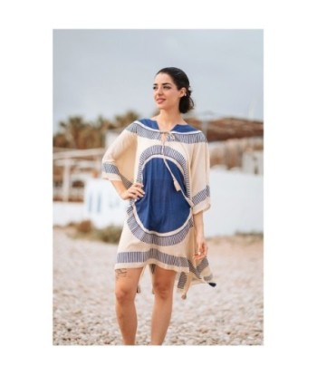 Isla Bonita Moda By SIGRIS - Poncho de Algodón 100% para Mujer
