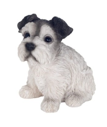 Figura decorativa de perro bohemio, resina blanca, ideal para amantes de los animales, decoración única y moderna