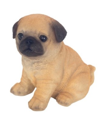 Figura decorativa de perro en resina, ideal para amantes de los animales y decoración bohemia, 11 cm, regalo