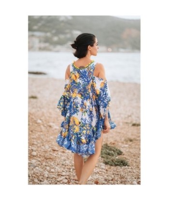 Isla Bonita Moda By SIGRIS - Vestido Corto de Moda Mujer para Todas las Ocasiones