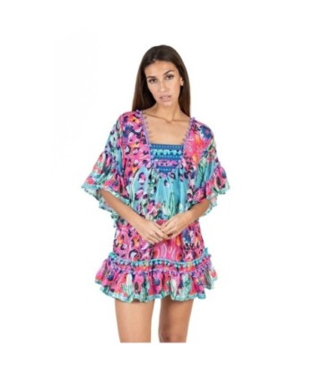 Isla Bonita Moda By SIGRIS - Vestido Corto de Moda Mujer para Todas las Ocasiones
