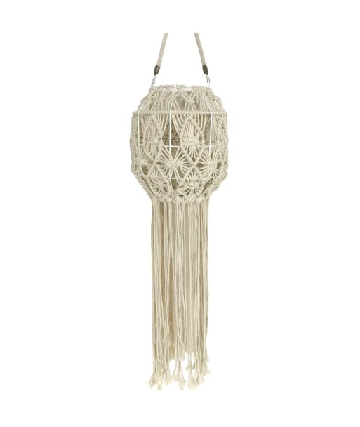 Portavelas Colgante Macramé Bohemio para Decoración de Interiores, Estilo Natural y Elegante, Ideal para cualquier