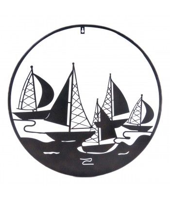 Adorno pared barcos