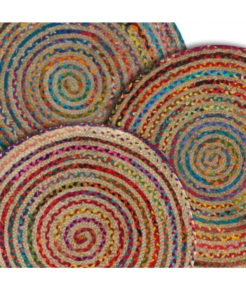 Alfombras redondas multicolor