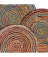 Alfombras redondas multicolor