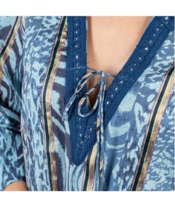 Isla Bonita Moda By SIGRIS - Kurta de Algodón 100% para Mujer - Estilo Elegante y Cómodo