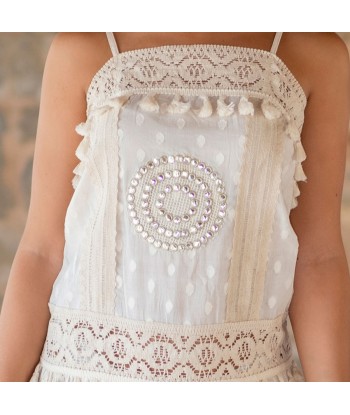 Isla Bonita By Sigris - Vestido mujer | Con tela transpirable ideal para bautismos y comuniones - 100% Algodón