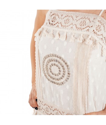Isla Bonita By Sigris - Vestido mujer | Con tela transpirable ideal para bautismos y comuniones - 100% Algodón