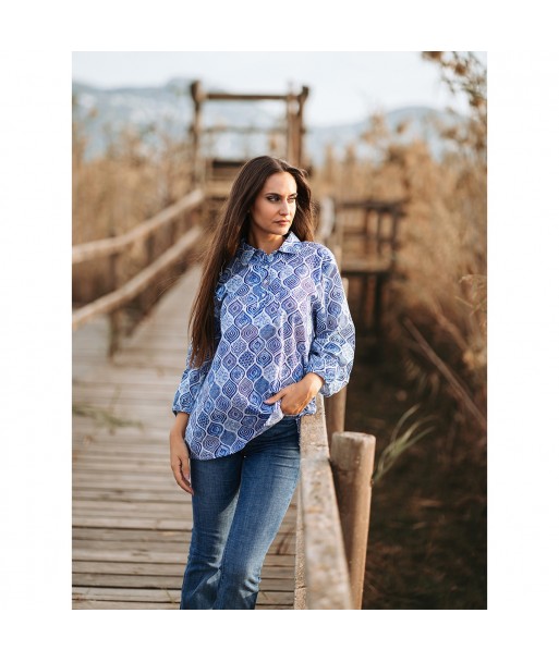 Isla Bonita Moda By SIGRIS - Blusa de Moda Mujer Elegante y Versátil