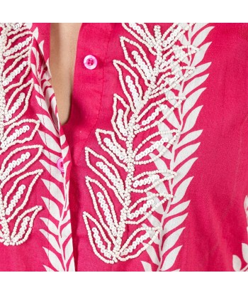 Isla Bonita Moda By SIGRIS - Camisa de Algodón 100% para Mujer, Manga Larga, Estilo Elegante y Versátil