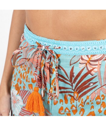 Isla Bonita Moda By SIGRIS - Pantalón de Mujer de Invierno, Estilo Animal Print, Alta Calidad