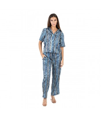 Isla Bonita Moda By SIGRIS - Pantalón de Mujer de Invierno, Estilo Animal Print, Alta Calidad
