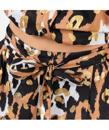 Isla Bonita Moda By SIGRIS - Pantalón de Mujer de Invierno, Estilo Animal Print, Alta Calidad