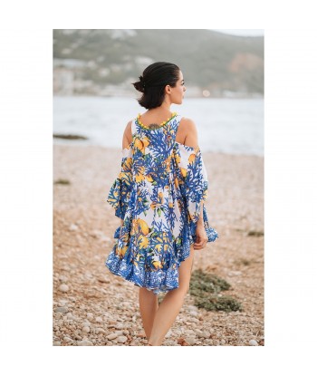 Isla Bonita Moda By SIGRIS - Vestido Corto de Moda Mujer para Todas las Ocasiones