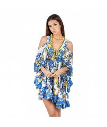 Isla Bonita Moda By SIGRIS - Vestido Corto de Moda Mujer para Todas las Ocasiones