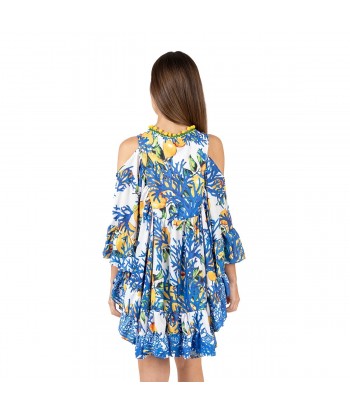 Isla Bonita Moda By SIGRIS - Vestido Corto de Moda Mujer para Todas las Ocasiones