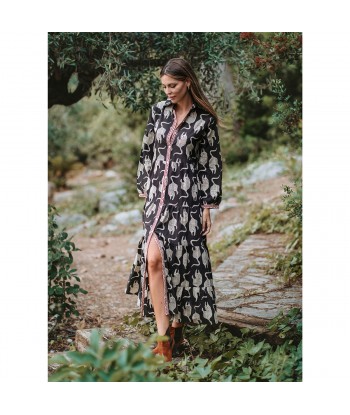 Isla Bonita Moda By SIGRIS - Vestido Largo Midi para Mujer Elegante y de Fiesta