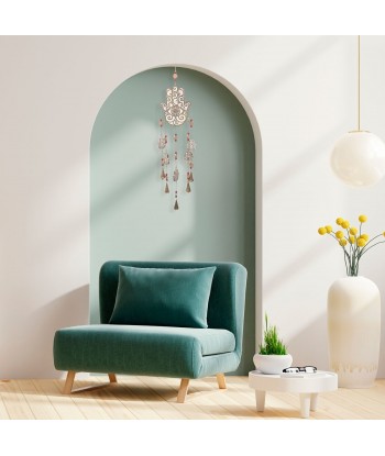 ORIGEN Home Decor - Adorno Mano Fatima  Decoracion | Colgantes Blanco - 100x3x18 cm