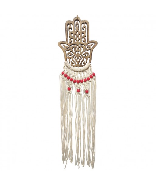 ORIGEN Home Decor - Adorno Mano Fatima  Decoracion | Colgantes Blanco - 80x2x20 cm