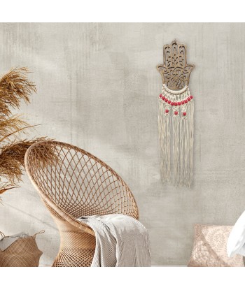 ORIGEN Home Decor - Adorno Mano Fatima  Decoracion | Colgantes Blanco - 80x2x20 cm