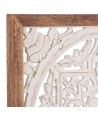 ORIGEN Home Decor - Adorno Mosaico  Adorno Pared | Placas De Madera Blanco - 63x3x63 cm