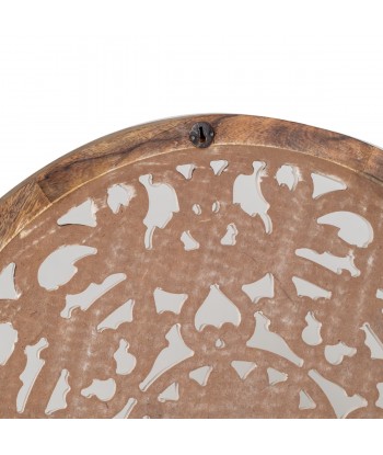 ORIGEN Home Decor - Adorno Mosaico  Adorno Pared | Placas De Madera Blanco - 85x4x85 cm