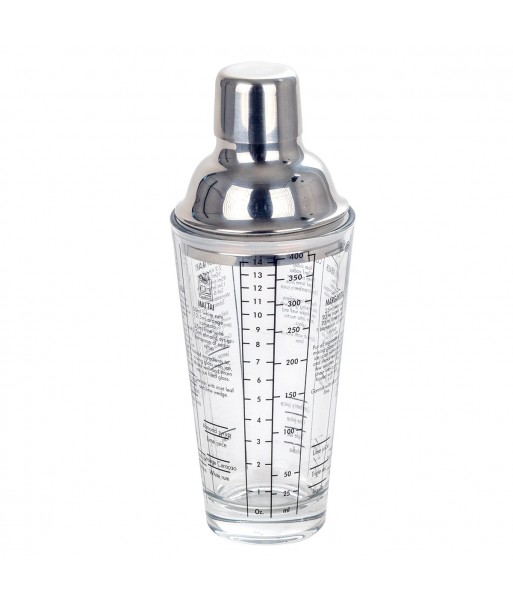 ORIGEN Home Decor - Coctelera  Cocina | Utensilios Plateado - 22x8x8 cm