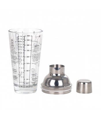 ORIGEN Home Decor - Coctelera  Cocina | Utensilios Plateado - 22x8x8 cm