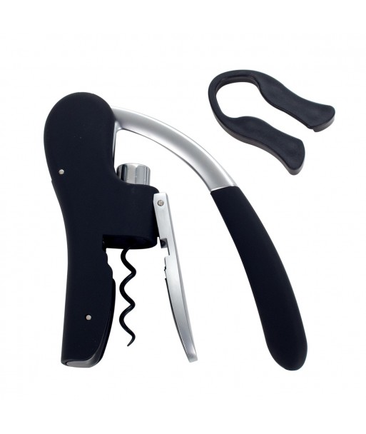ORIGEN Home Decor - Destapador vino  Cocina | Abrebotellas Negro - 3x17x23 cm