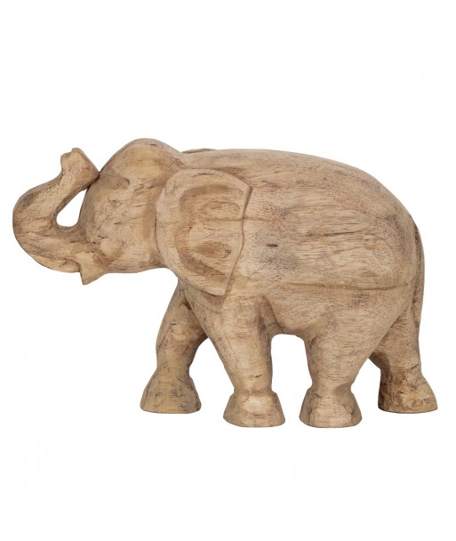 ORIGEN Home Decor - Figura Elefante  Figuras | Africanas Y Elefantes Marrón - 20x8x29 cm
