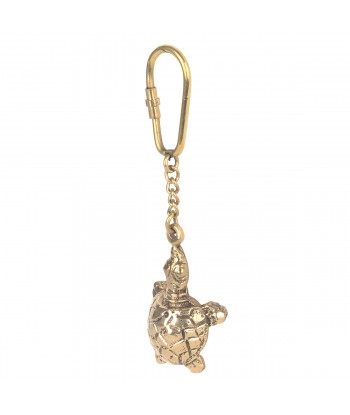 ORIGEN Home Decor - Llavero tortuga   Decoracion | Nautico Dorado - 1x3x11 cm