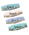 ORIGEN Home Decor - Plato mariposa Pack 4 Unidades Decoracion | Bandejas Multicolor - 4x15x44 cm
