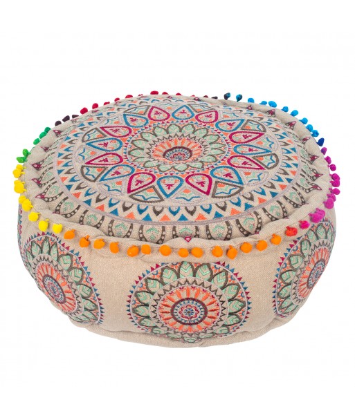 ORIGEN Home Decor - Puff  Textil Hogar | Puffs Gris - 30x45x45 cm
